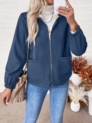 Chic Royal Blue Women's Casual Coat: Cozy, Stylish, and Perfect for Fall/Winter 2025! - Image 5