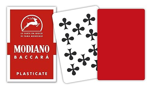 Prodotto di ottima qualità Modiano Carte Baccara Rosse