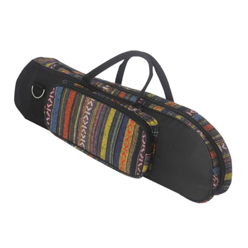 TOYANDONA 携帯に便利な民族風小号収納バッグ 耐久性製 撥水 軽量 三鍵用トランペットケース 優雅なデザインで演奏者向け