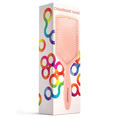 Framar Detangler Brush, Paddle Brush – Elegant Detangling Brush, No More Tangles Hair Brush – Hair Brushes For Women, Men And Children (Champagne) #TOP4