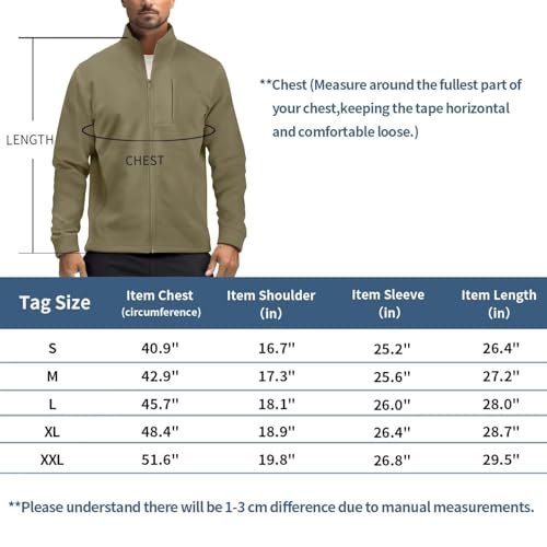 Zengjo Men'S Track Jackets Full Zip thumb #5