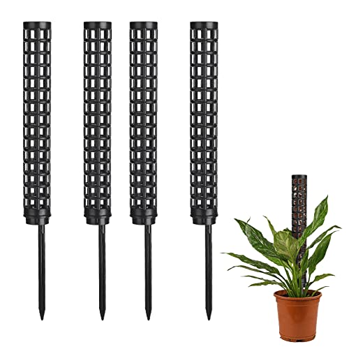 Timpfee 4 Pièces Tuteur Monstera Extendable Poteau Mousse Tuteur Plante Support Plante pour Monstera Plante Grimpantes Interieur Cover