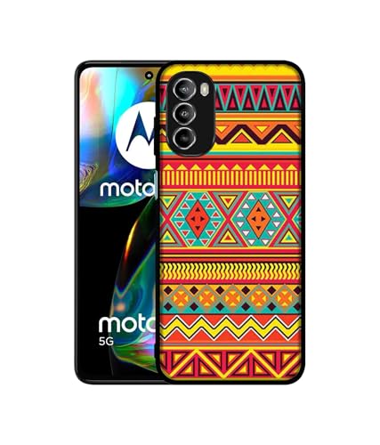 Image of Artistic Rangoli Design Premium 2D Printed Metal Back Case Cover for Motorola Moto G52 4G / Moto G82 5G