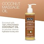 Bon Vital' Coconut Massage Oil with 100% Pure Fractionated Coconut Oil to Repair Dry Skin, Used by Massage Therapists and At-Home Use for Therapeutic Massages and Relaxation, 8 Oz, Label may Vary - Image 3