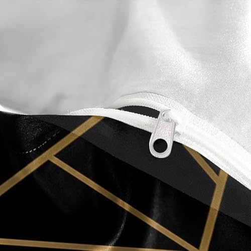 Housse de couette géométrique ultra douce en microfibre de qualité supérieure - 8