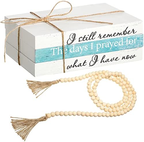 3 Pcs Decorative Books for Home Decor Wh…