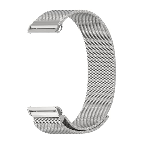 ZINNI -Smart Accessories - for Mi Watch Global Strap Metal Wrist Bracelet Leather Watch Band Strap Stainless Steel Replacement Accessories (20 Milan-Free linker 20mm Free Linker)