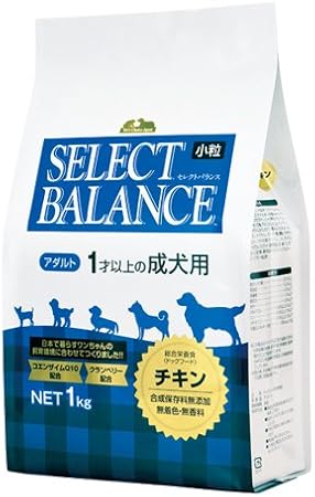 Amazon Co Jp セレクトバランス アダルト チキン 小粒 ドッグフード Select Balance 1kg サンプルフード オマケ付き ペット用品