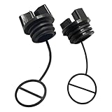 Construction durable : bouchons d'huile et de carburant conçus avec précision pour le fonctionnement de la tronçonneuse.