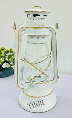 White Candle Holder Cast Iron Rustic Indoor and Outdoor Light Centerpiece for Home Wedding Farmhouse Living Room