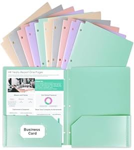 Habgp 10 Stück Pastell Aktenordner S166