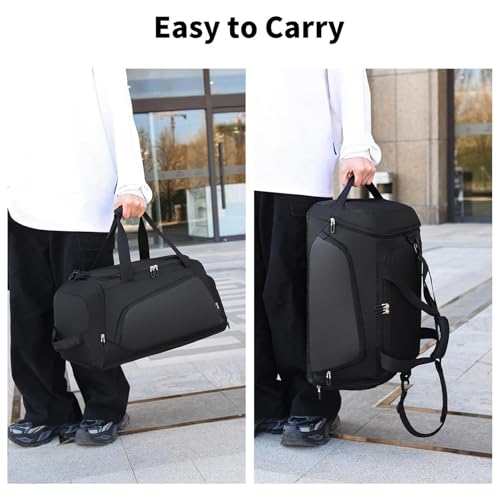 Sac de sport imperméable à grande capacité d'accueil et compartiment à chaussures séparé
