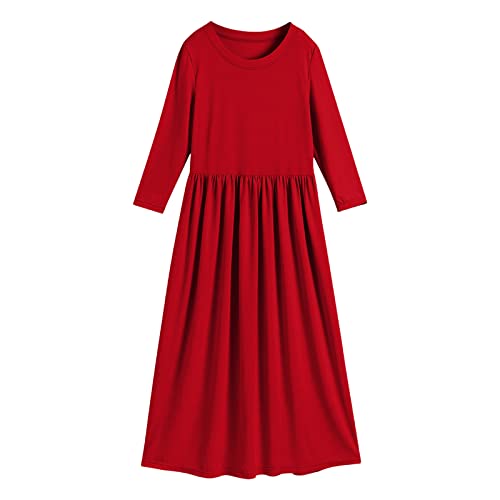Vestido infantil suelto de flores para tardes de juegos y paseos en familia