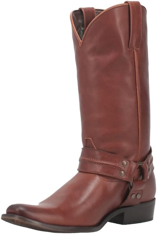 Dingo Mens Hombre Square Toe Pull On Casual Boots Mid Calf - Grey