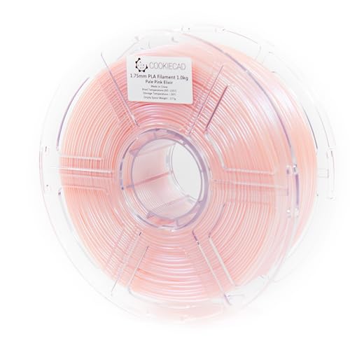 Image of Cookiecad PLA Filament 1.75mm 1kg Iridescent Glitter 3D Printer Filament - Pale Pink Elixir PLA