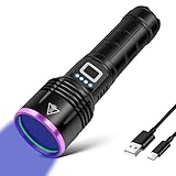 ブラックライト 365nm 30ｗ uvライト 強力 アニサキスライト 電量指示 紫外線ライト レジン用 硬化ライト アルミニウム合金製 釣り ペット尿検出器 サソリ アニサキスライト 鑑定 真贋 鉱物用 目には見えない汚れに対策