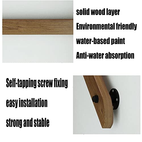 Rambarde d'escalier en bois au design lisse haut de gamme