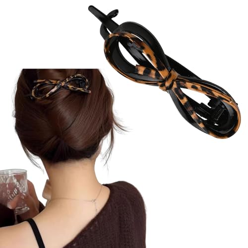 Pinza para cabello plana Sisadodo modelo XJJHairclip37-01Leopard color leopardo miniatura 1