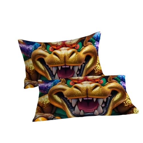 Housse de couette double microfibre dessin animé animaux 3D - 7
