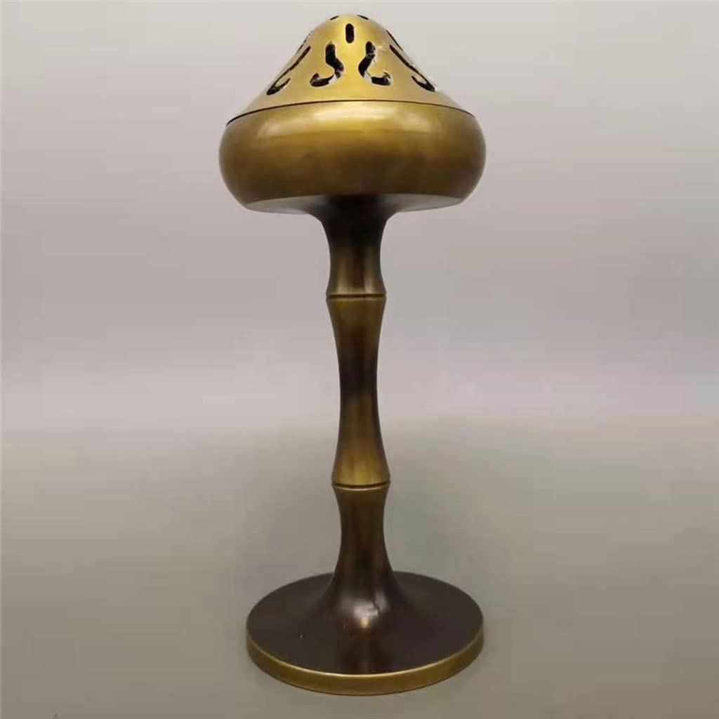 Räucherkegelhalter Weihrauchbrenner Kupfer Kreative Retro Zen Wohnzimmer Büro Büro Schlafzimmer Innenzubehör Weihrauchbrenner Ornamente Weihrauch Wasserfall (Color : A)