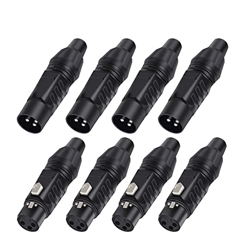 Prise XLR 3 broches mâle femelle pour réparer les faux contacts de micro | Lot de 10