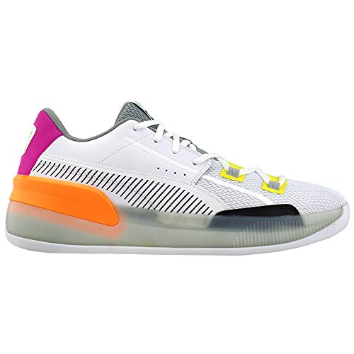 PUMA Mens Clyde Hardwood Retro White Athletic Basketball Shoes 11