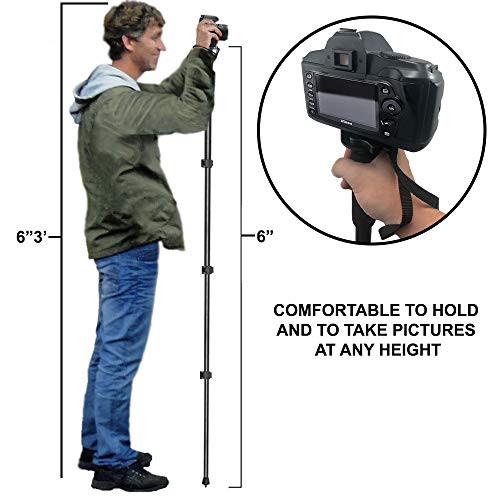 Acuvar EC1482 Pro Series 72 Inch Monopod W/Quick Release For Canon, Nikon, Sony, Samsung, Olympus thumb #5