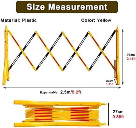 Cerca De Barricada Retrátil Flexível, Porta De Barreira De Segurança Externa Portátil Com Alça, Cerc