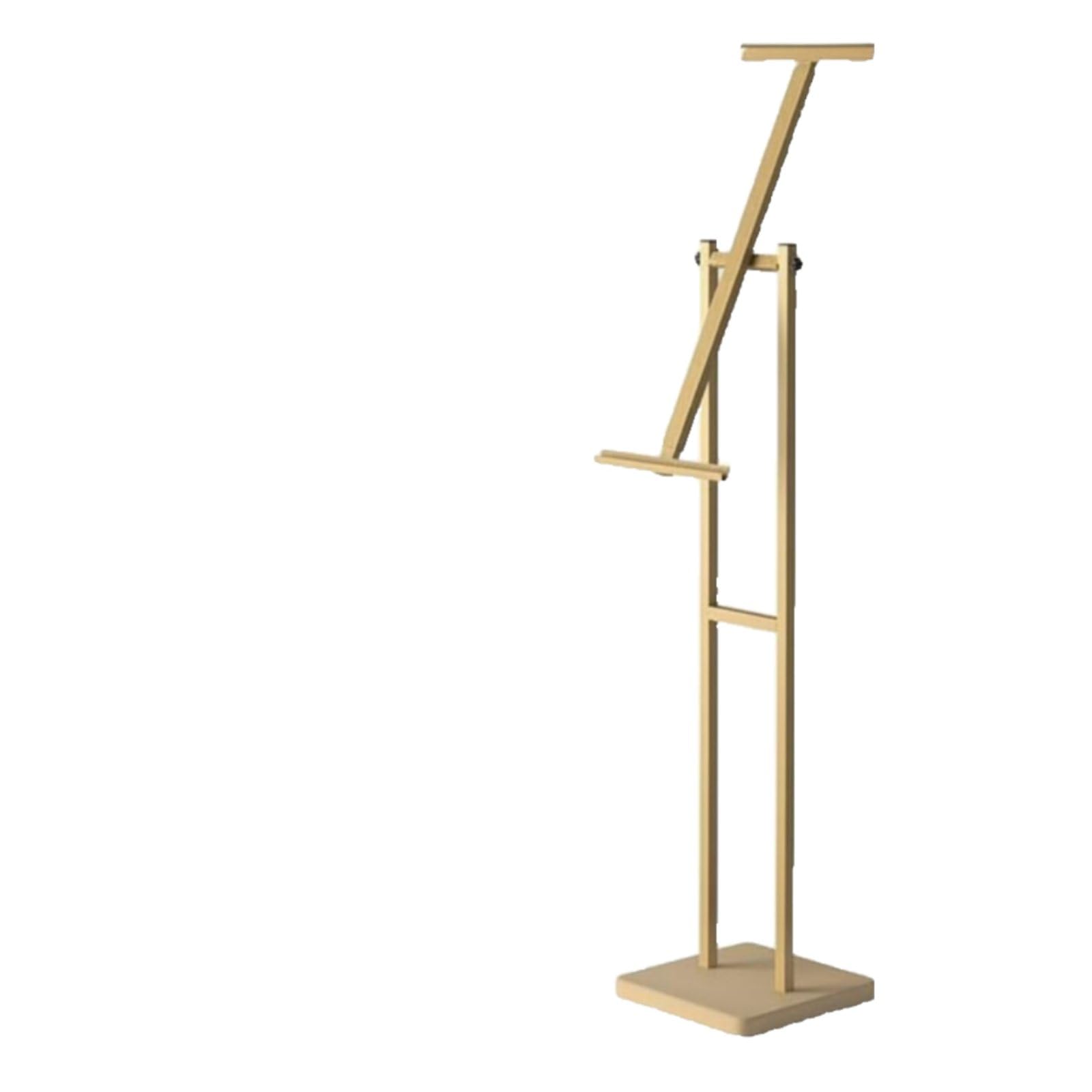 Soporte de Carteles Soporte de Señal Soporte de Póster Porta Carteles Exhibidor de Pie con Estructura Metálica y Base Pesada Altura y Ángulo , Oro 7.5jin Inclinado