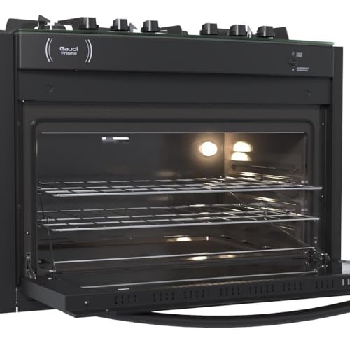 Fogao A Gas De Embutir Gaudi Prisma Vitreo Bl 5q Preto Gas Glp