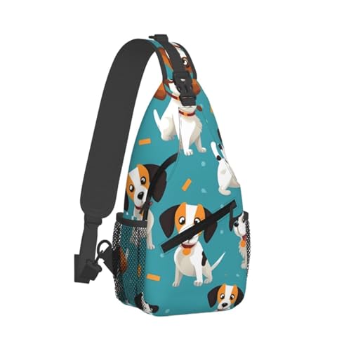 Bolso Cruzado Hombre Mochila Diagonal Con Estampado miniatura 2