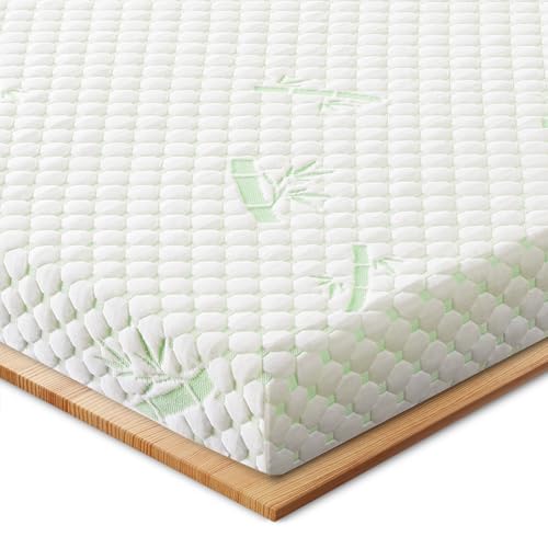 Waxberry Matratzen Topper 180x200cm (H3/H4) - 7,5cm Gel-Memory-Schaum mit 3D-Waben Bambusbezug, Atmungsaktiv & Waschbar Matratzentopper für...