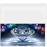 GESCHENKGUTSCHEINcom - 100 Geschenkgutscheine mit Umschlag - Formulare mit Motiv für Schmuckgeschäft Schmuck Juweliere SC92641-100-V1