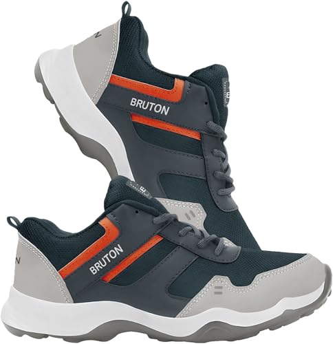 Image of BRUTON Sport Shoes Running Shoes for Men(SNEAKER-934-GRY-8 PT BAZ)
