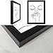 AIANHUA Black and White Bathroom Wall Decor Bad Smell Humorous Wall Art Funny Guest Toilet Picture Print Painting Modern Minimalistic Bathroom Sign
