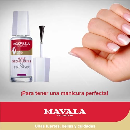 Aceite secante de uñas Mavala de 10 ml con aceite de algodón y vitamina E 4