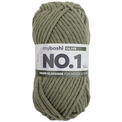 myboshi No1 Schnellstrickgarn 50g Grün (Olive)