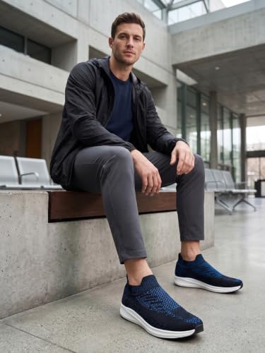 Image of OFF LIMITS Royce Plus Size Men's Slip-On Shoes | Extra-Wide Toe Box, Breathable Fabric for Extended Wear & Stability