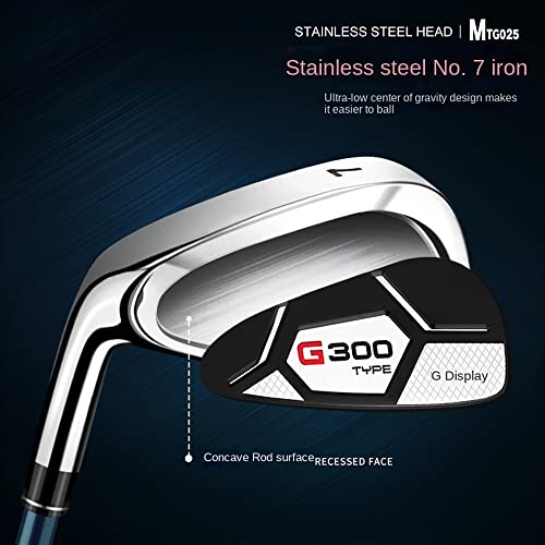 No.5-9/PW/SW Golf Irons Left oder Rightshed Carbon Steel Shaft 24-55 Degree Loft Regular Flex Männer Frauen Outdoor Sport Praxis Club Einzelnes Ersatzstück
