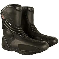 KEN ROD Botas Piel Moto | Botas Motocicleta de Cuero | Botas de moto para hombre | Protectores reforzados integrados | Protección en los tobillos | Botas moteras | Biker | Motorista | Talla 41