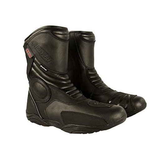 Zerimar Botas Piel Moto | Botas Moto | Botas Motocicleta de Cuero | Botas de Moto Proteccion
