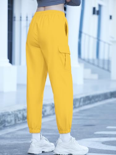 Image of SANGTREE Girls & Womens Drawstring Cargo Jogger Pants,3 Years - Women 3XL