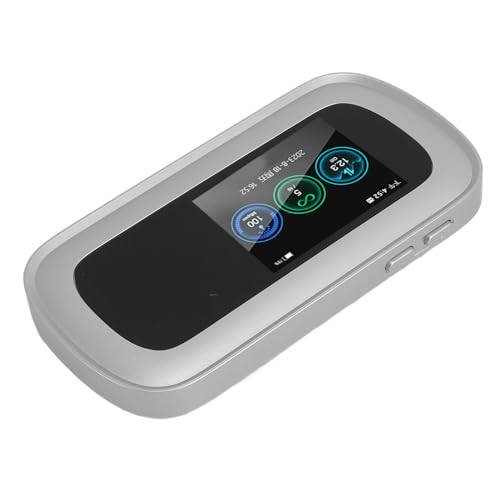 Hotspot Móvil 5G WiFi6 LTE, Enrutador 5G con Ranura para Tarjeta SIM, Módem de Cobertura Internacional, Dispositivos de Internet Portátiles para Viajes, 16 Usuarios, Pantalla a
