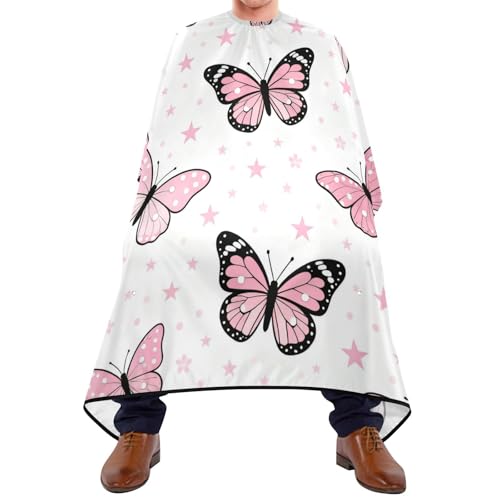 Capa para barbero impermeable 65" x 55" con cierre ajustable miniatura 2