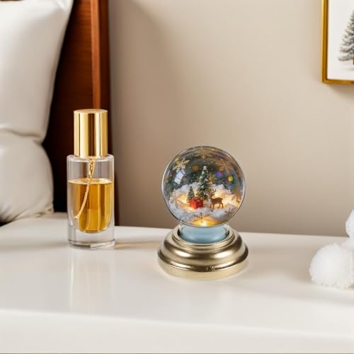 Suministros para Decoración con Globo de Vidrio Transparente y Soporte Dorado 6
