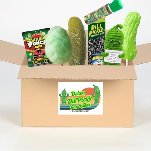 Dill Pickle Gift Box – Funny Pickle Lover Snack Pack with Candy, ...