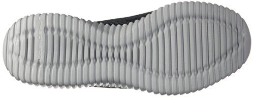 Skechers Mens Elite Flex - Hartnell Fashion Sneaker, Black/Grey, 10.5 Us #TOP3