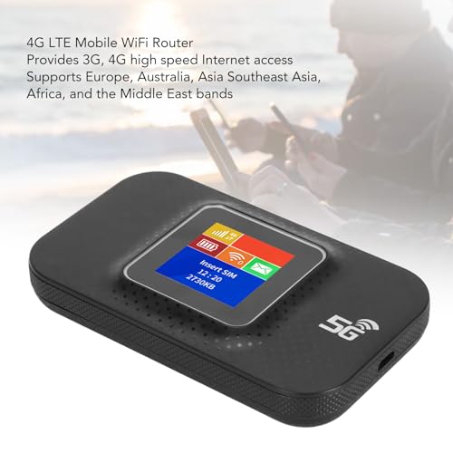 Image of EBTOOLS Mobile Hotspot, 4G LTE Mobile Hotspot with SIM Card Slot, Up to 10 Users, Network Router, Portable Router for Phone Tablet Laptop (Black)