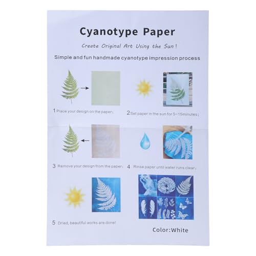 Papier cyanotype pour ateliers créatifs en famille au jardin