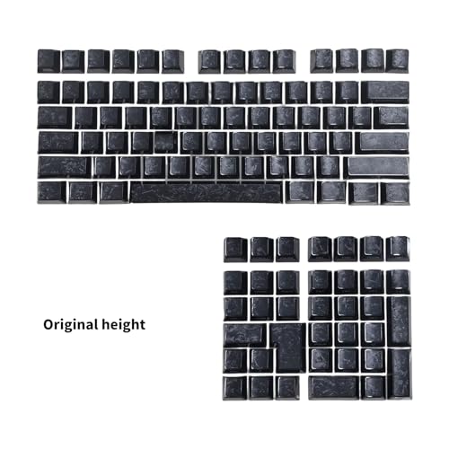Capuchons de Touches rétroéclairés imprimés sur le côté avec texture carbone durable - 5